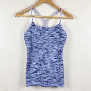 Lululemon Power Y Tank Lilac Space Dye Size 6 Women